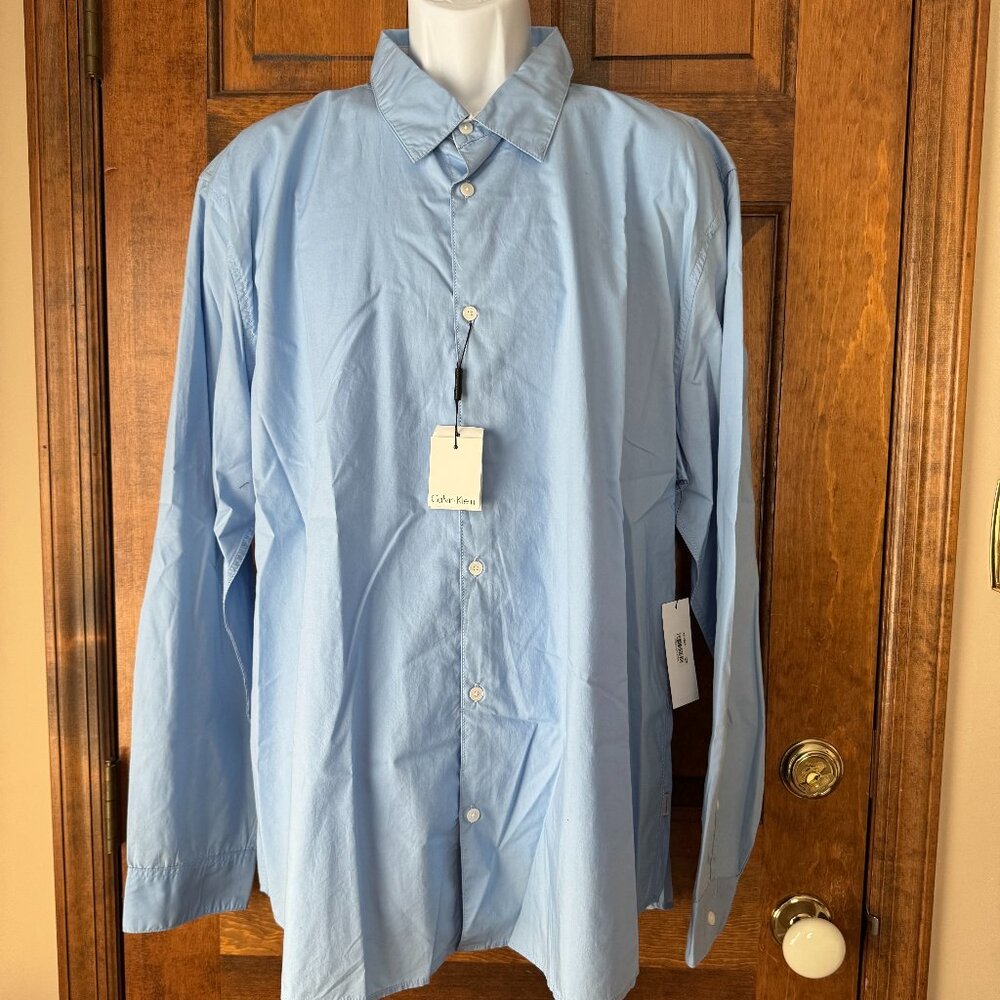 NWT Calvin Klein Blue Dress Shirt XX-Large